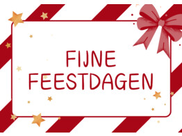 Geschenkverpakking fijne feestdagen