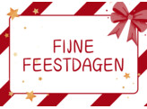 Geschenkverpakking fijne feestdagen