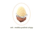 Paaseieren wit - mokka crispy praline 2kg