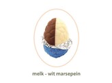 Paaseieren melk   wit - marsepein